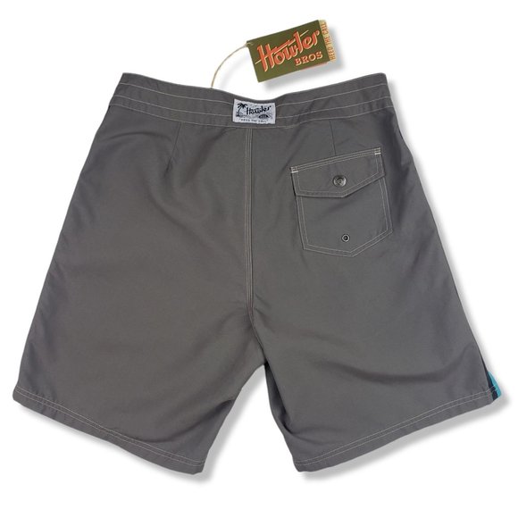 New Howler Brothers sz 31 Grey Chandler Old School Board Short Swim trunks w/tag - Picture 2 of 12